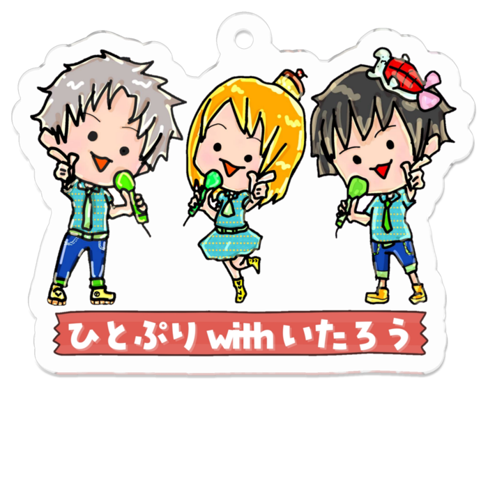 アクリルキーホルダー - 50 x 50 (mm)