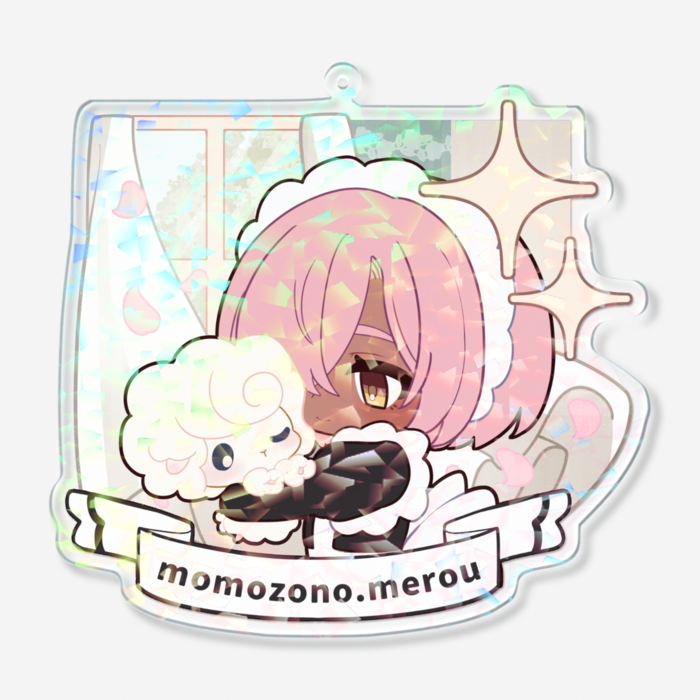 ホログラムアクリルキーホルダー - 100 × 100mm