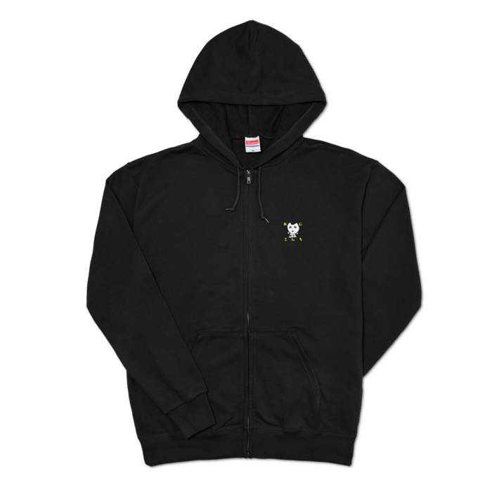 ジップパーカー - XL - ブラック