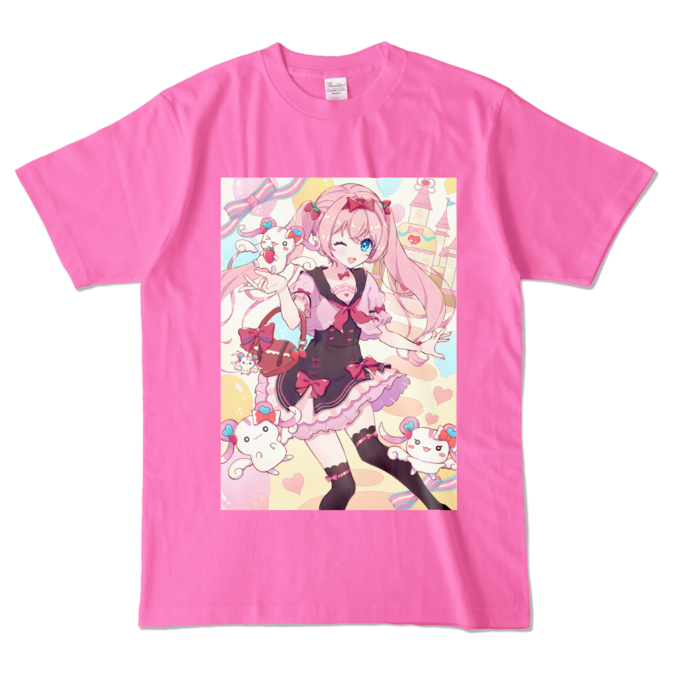 カラーTシャツ - L - ピンク (濃色)