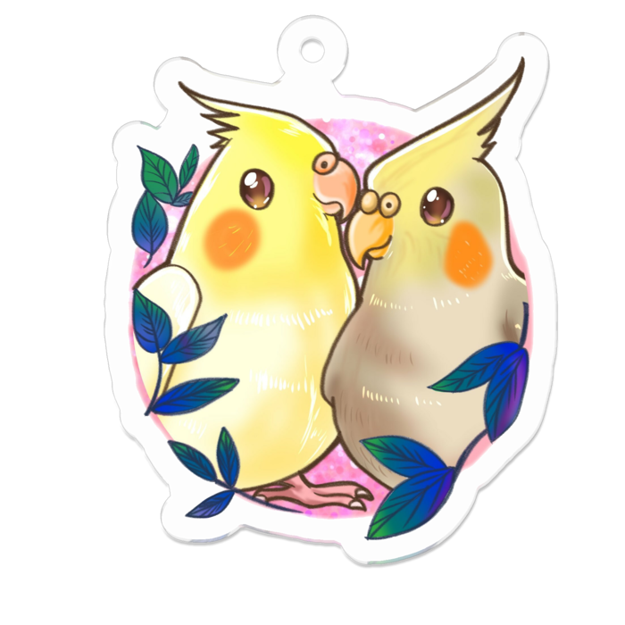 アクリルキーホルダー（コーティング） - 50 x 50 (mm)