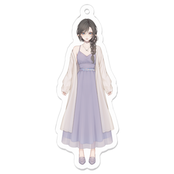 くろやにアクリルキーホルダー - 70 x 70 (mm)(1)