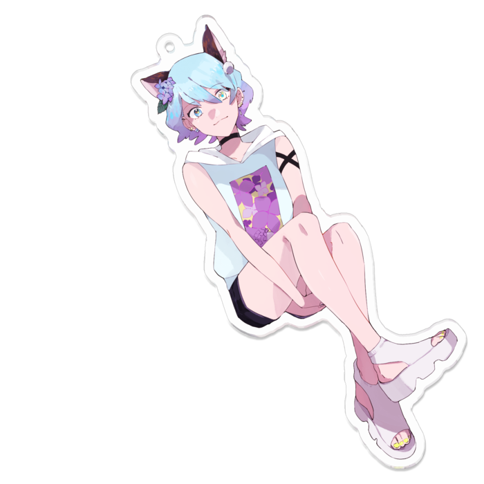 アクリルキーホルダー - 100 x 100 (mm)