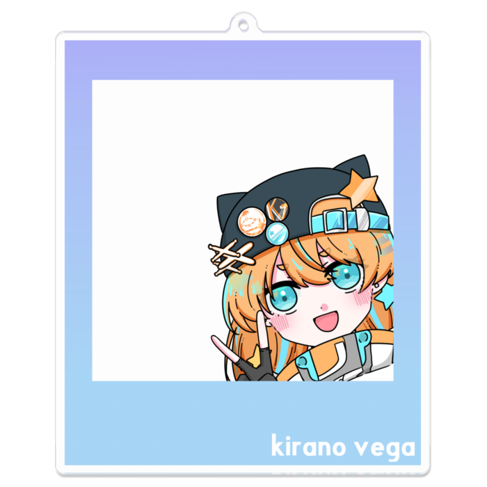 アクリルキーホルダー_笑顔- 100 x 100 (mm)