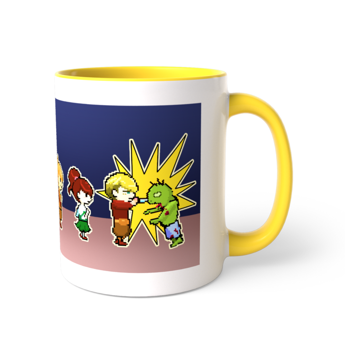 ツートンカラーマグカップ 【ドット絵】