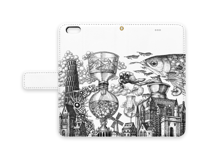 手帳型iPhoneケース - iPhone 6 Plus / 6s Plus - ストラップ穴 あり