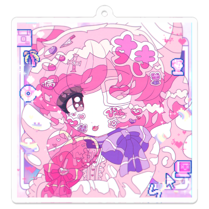 アクリルキーホルダー - 70 x 70 (mm)