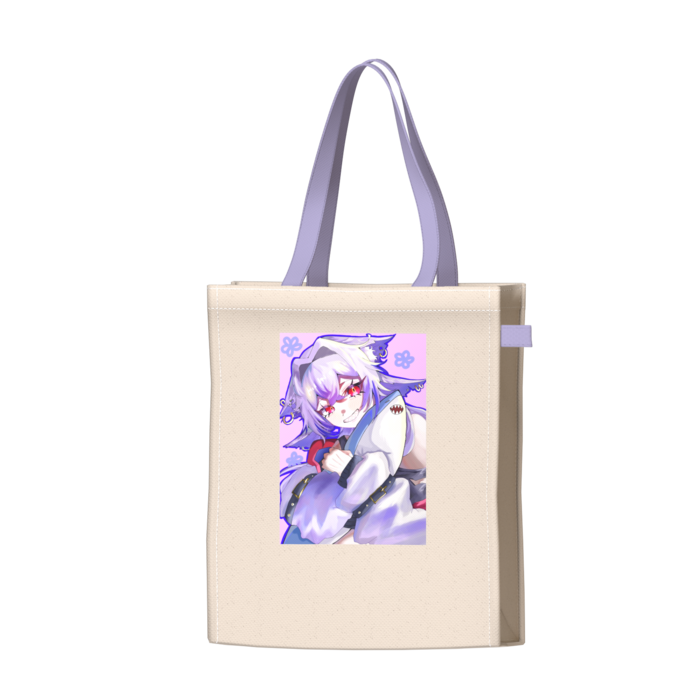 ツートンカラーバッグ - パープル - W34 × H41 × D14cm