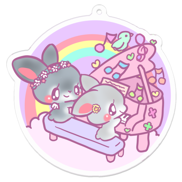 アクリルキーホルダー - 70 x 70 (mm)