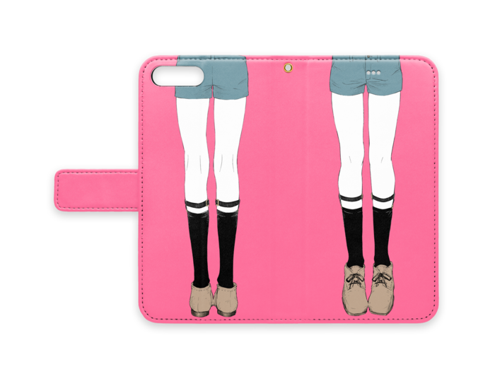 手帳型iPhoneケース - iPhone 8 Plus / 7 Plus - ストラップ穴 あり