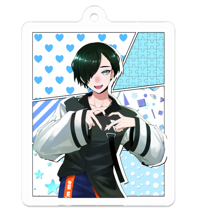 アクリルキーホルダー - 50 x 50 (mm)