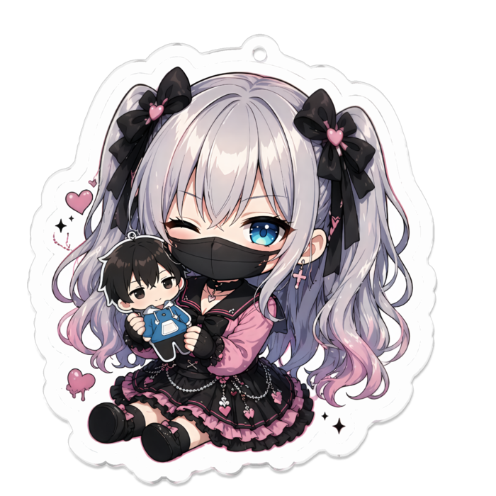 アクリルキーホルダー - 70 x 70 (mm)