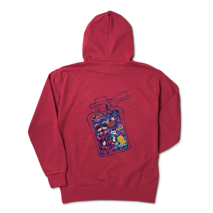 ジップパーカー - XL - バーガンディ