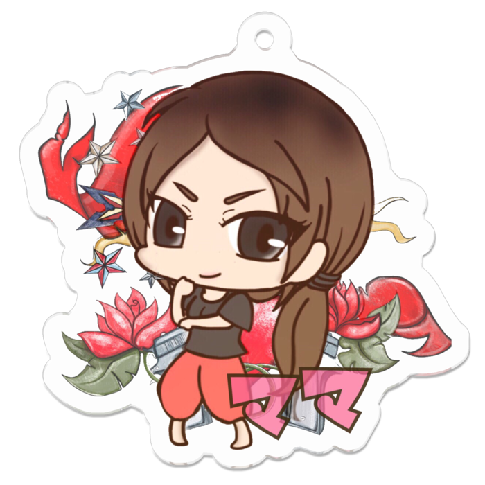 アクリルキーホルダー - 50 x 50 (mm)