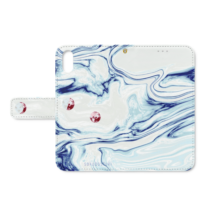 手帳型iPhoneケース - iPhone XS / X - ストラップ穴 あり