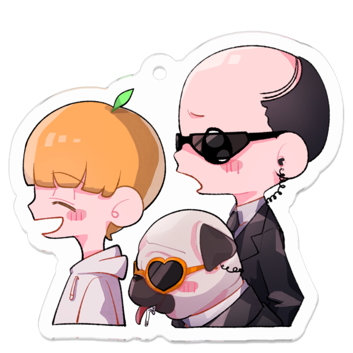 アクリルキーホルダー - 50 x 50 (mm)