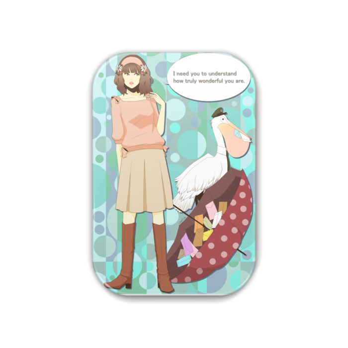 缶バッジ - 角丸 51x76mm