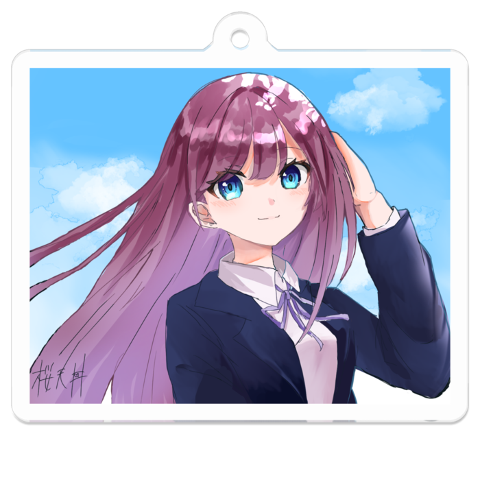 アクリルキーホルダー - 50 x 50 (mm)