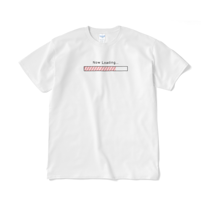 Now Loading（ピンク）Tシャツ - XL - ホワイト