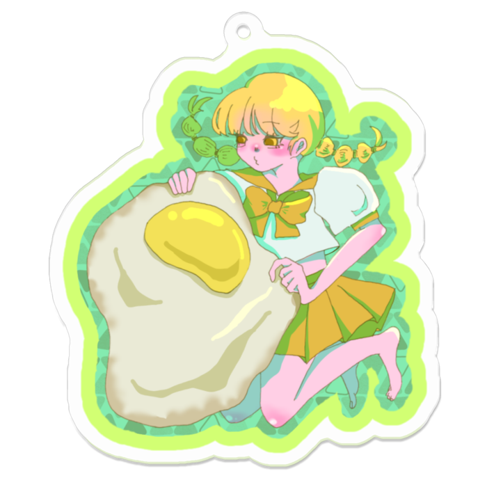 アクリルキーホルダー（コーティング） - 70 x 70 (mm)