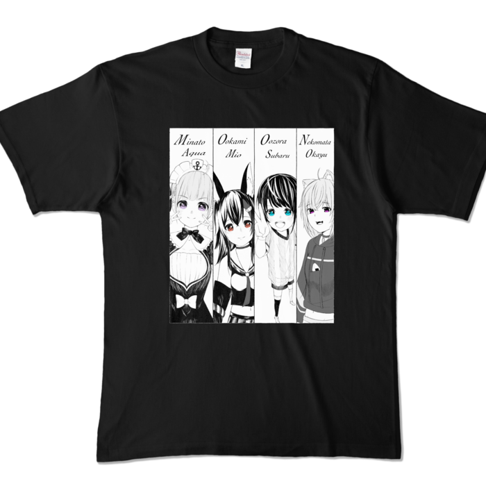 カラーTシャツ - XL - ブラック (濃色)