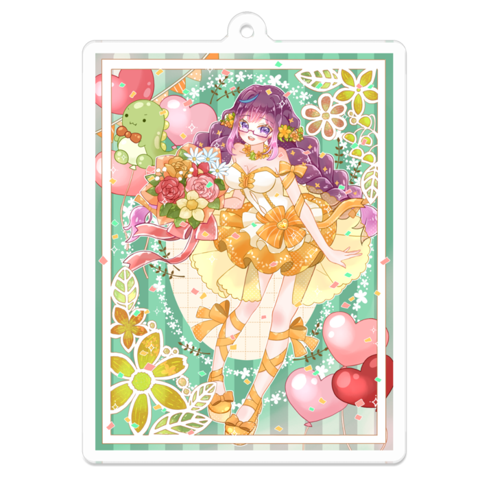 アクリルキーホルダー - 70 x 70 (mm)