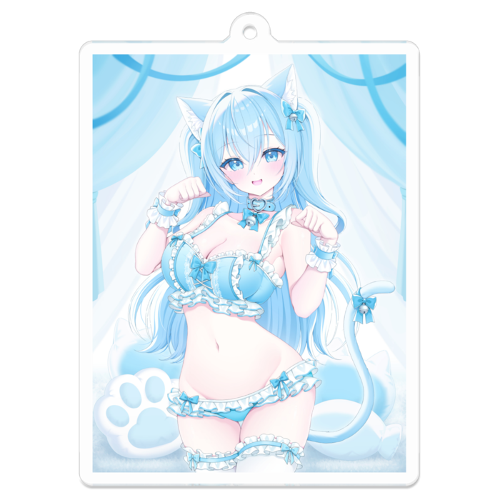 アクリルキーホルダー（コーティング） - 70 x 70 (mm)