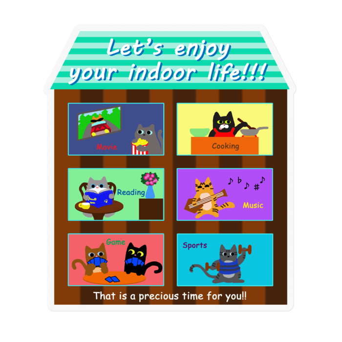 ステッカー - 100 x 100 (mm)