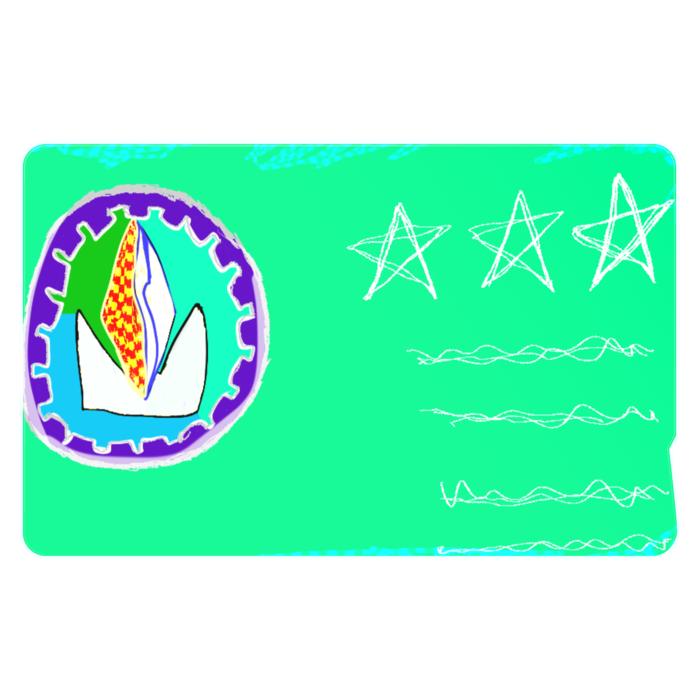 ICカードステッカー - 約85.7x53.9(mm)