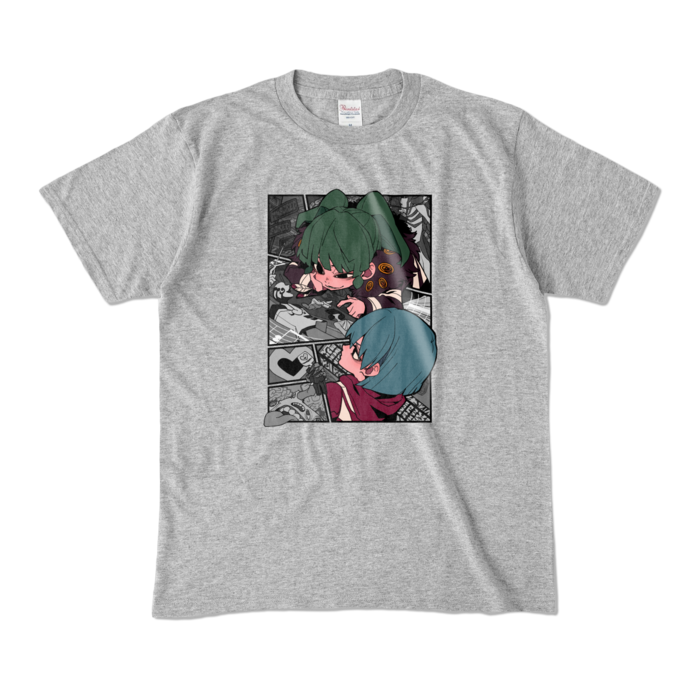カラーTシャツ - M - 杢グレー (濃色)
