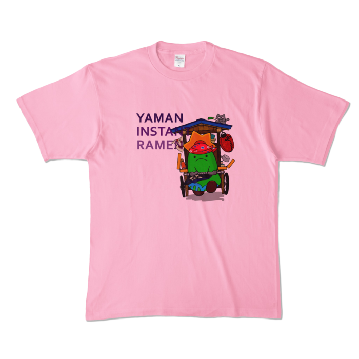 カラーTシャツ - XL - ピーチ (淡色)
