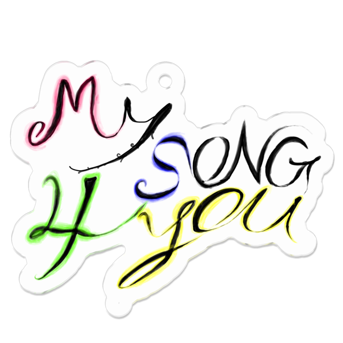 アクリルキーホルダー - 50 x 50 (mm)