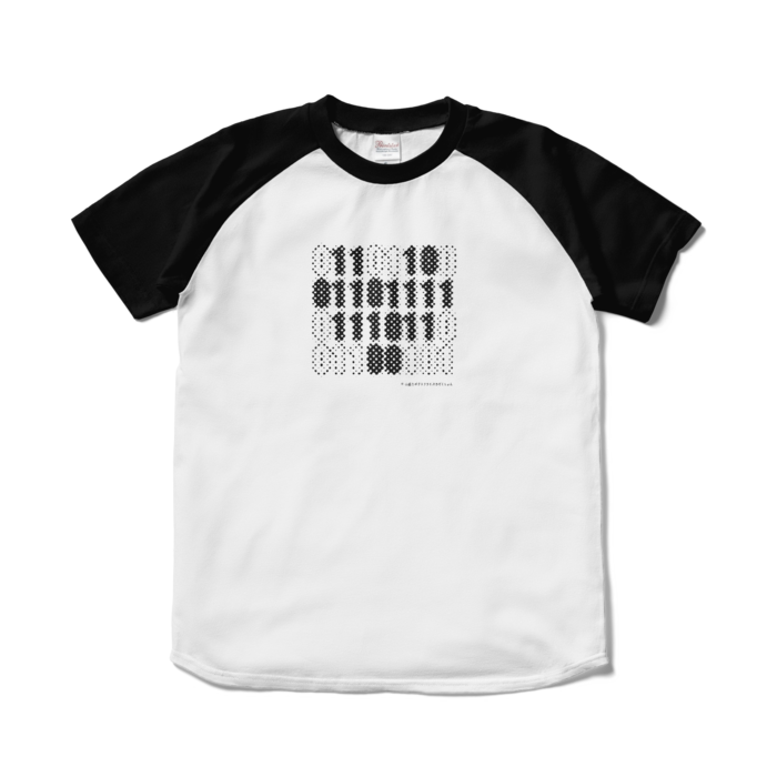 ラグランTシャツ - S - ホワイト×ブラック