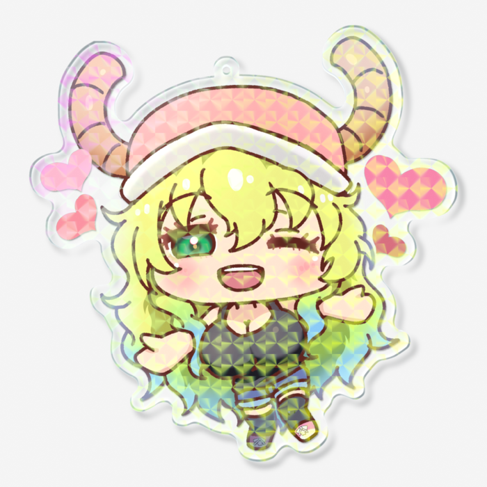 ホログラムアクリルキーホルダー - 100 × 100mm