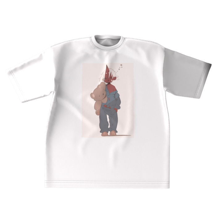 ビッグシルエットTシャツ - XL - 正面(1)