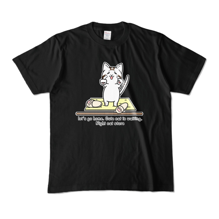 おかえり猫① Tシャツ - M - ブラック