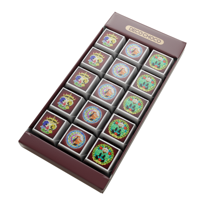 DECOチョコ - 列ごとにデザイン