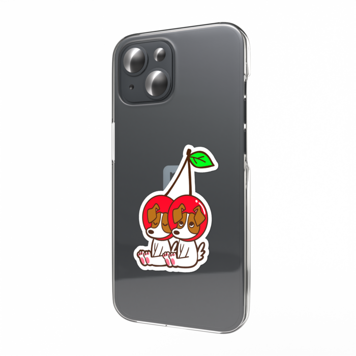 スマホステッカー - 縦 - さくらんぼ