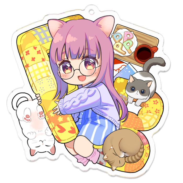 アクリルキーホルダー - 70 x 70 (mm)