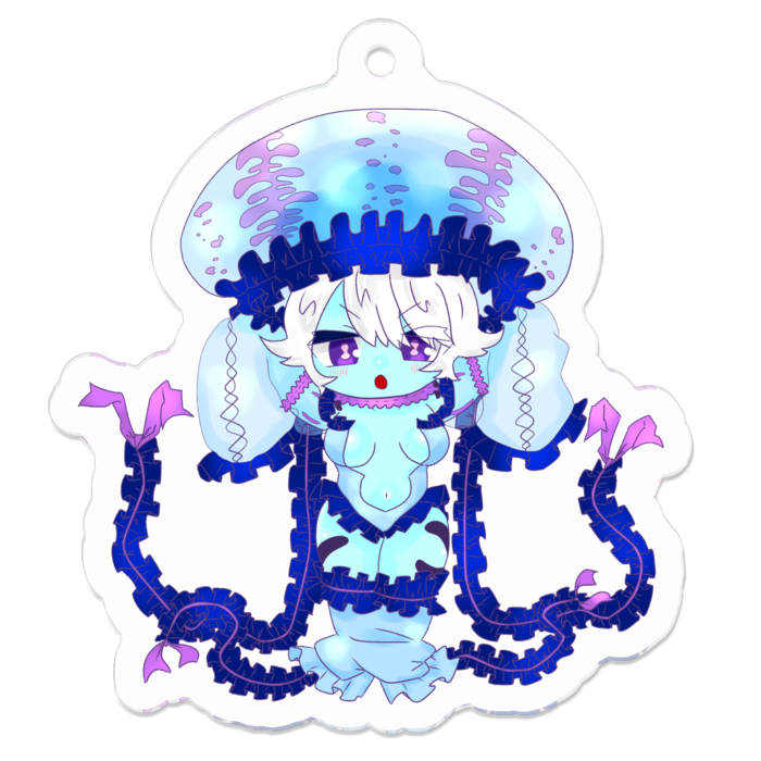 アクリルキーホルダー（コーティング） - 50 x 50 (mm)