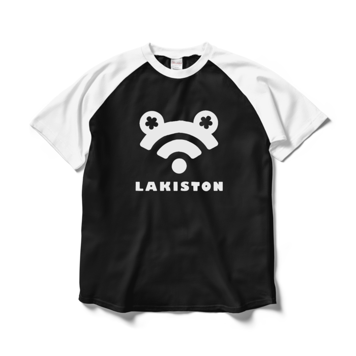 ラグランTシャツ - L - ブラック×ホワイト