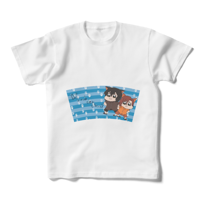 キッズTシャツ - 160cm (XS) - 両面_なかよしねこちゃん