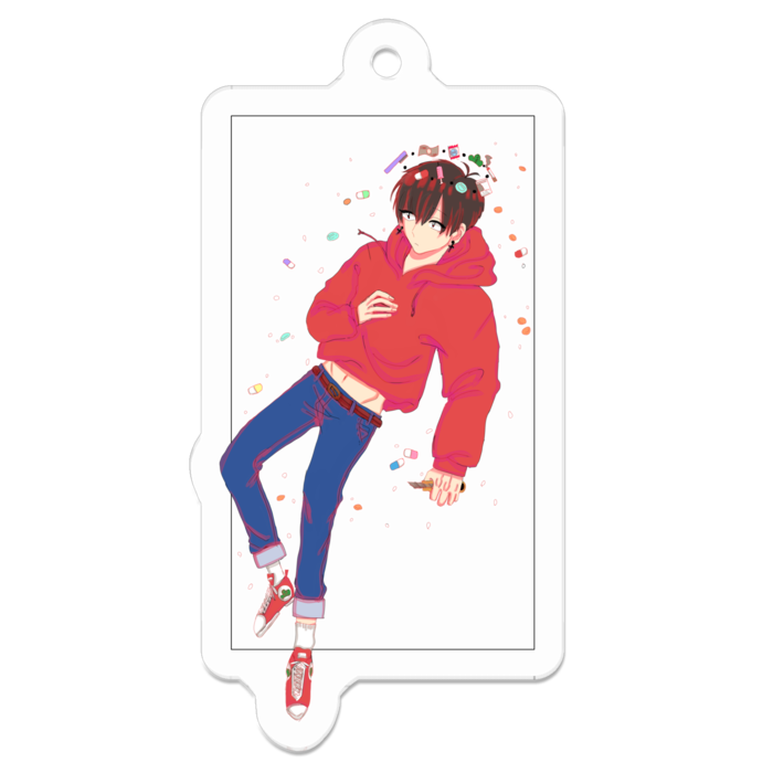 アクリルキーホルダー - 50 x 50 (mm)