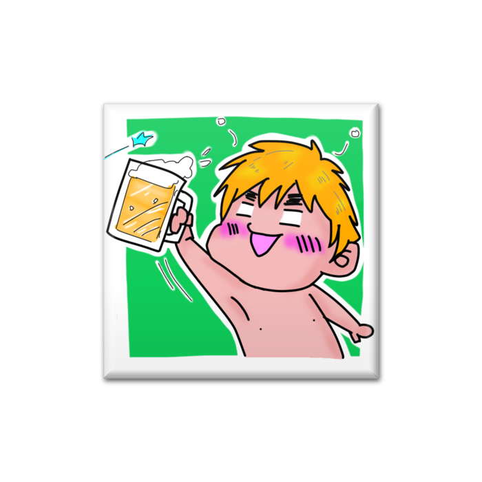 缶バッジ - 四角形40mm