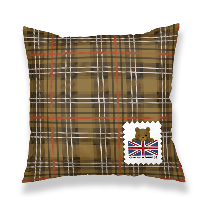 タグ白×裏ベージュチェック