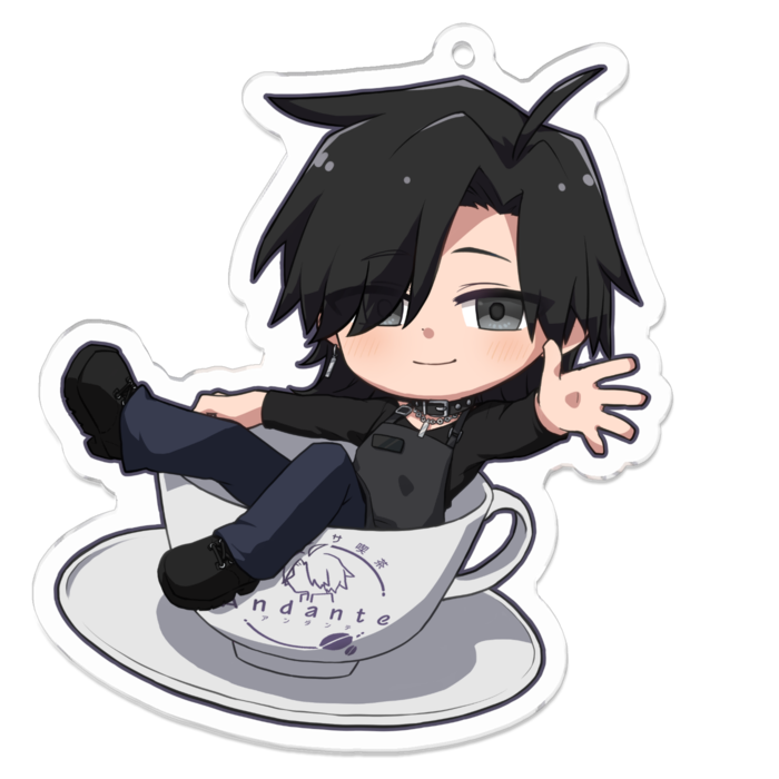 アクリルキーホルダー - 70 x 70 (mm)しめ次郎