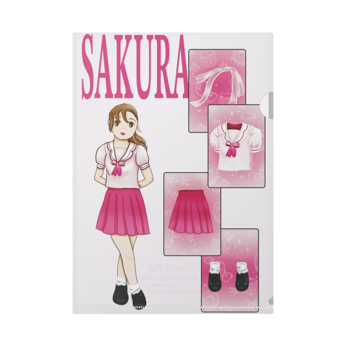 クリアファイル - A4(裏が黒)