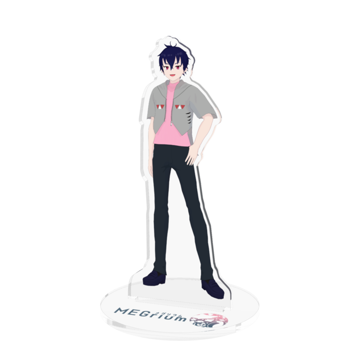 大歯ガル【サメパーカー】 - 100x100mm