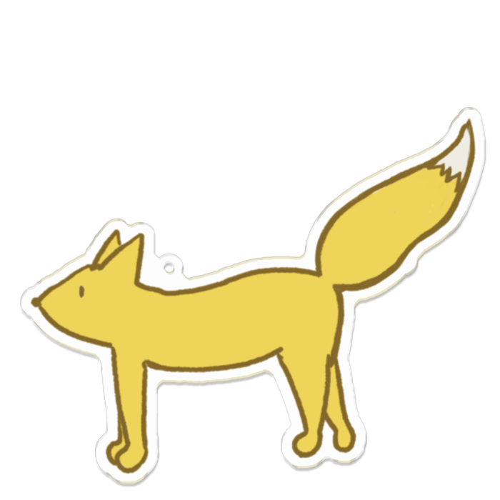 アクリルキーホルダー（コーティング） - 100 x 100 (mm)