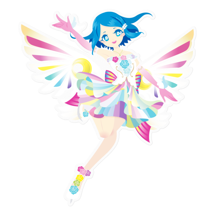 プリティーリズム 荊りんね クリアステッカー 檸檬堂 Booth